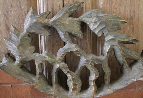 20th Century Giltwood Carved Mirror with Bevel