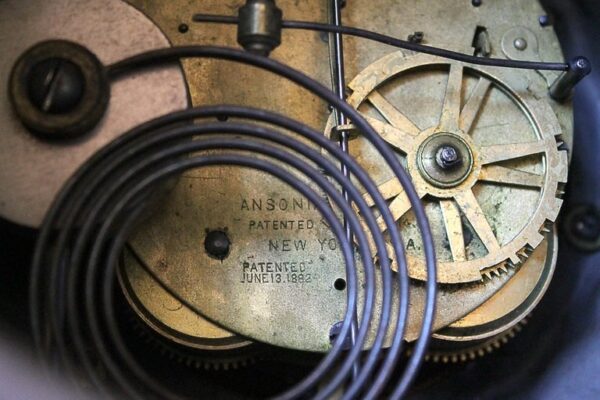 19th C Bronze Mantle Clock