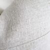 Antique French Linen Textile Pillow with Seam