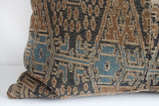 Antique Woven Textile Lumbar Pillow