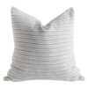 European Natural and Blue Gray Stripe Linen Pillow Cover