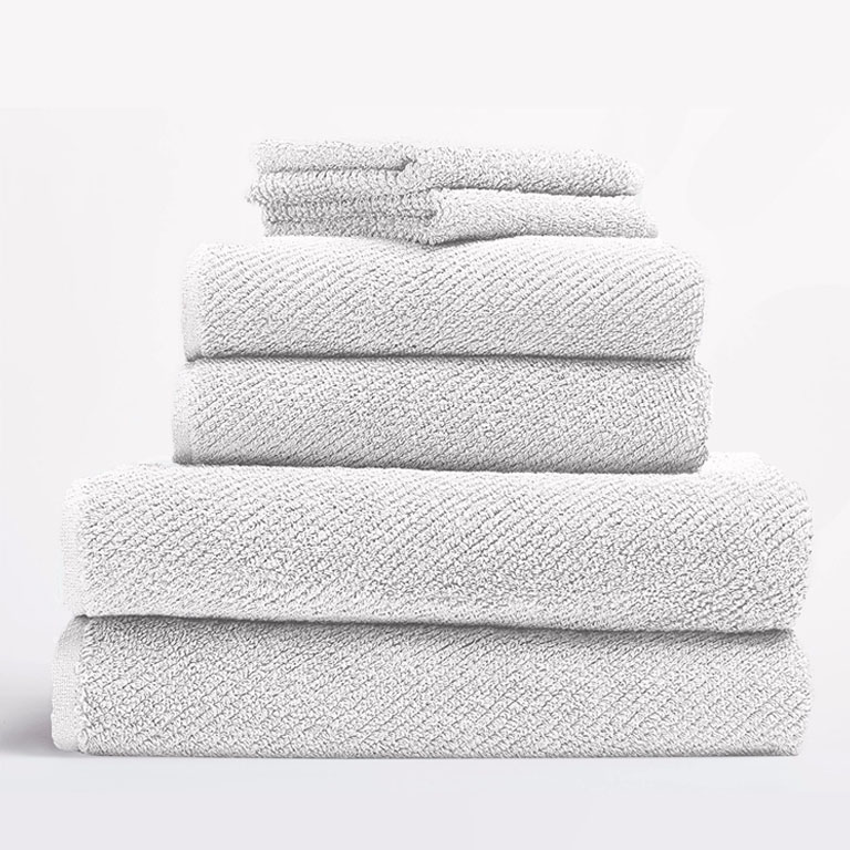 White Air Weight Organic Towels