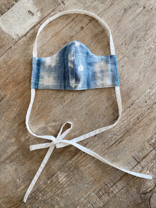 Vintage Blue Batik Mask