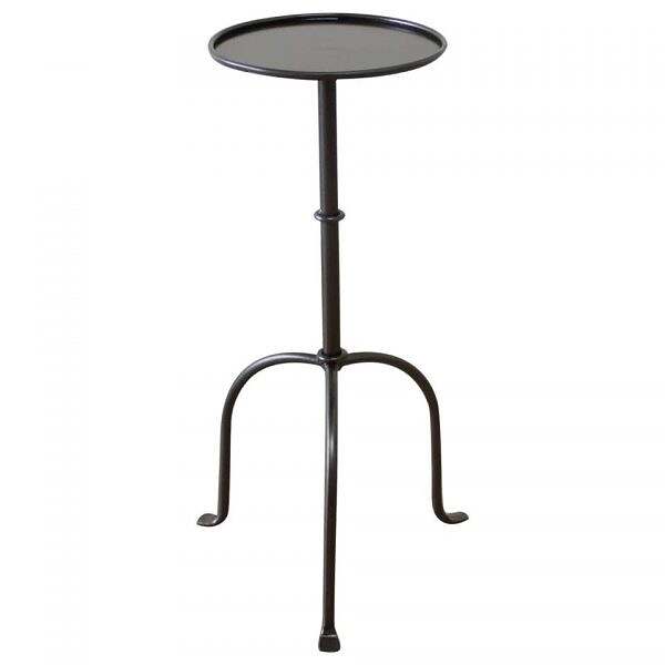 Cannes Small Iron Drink Table in Iron Finish or Brass Finish – Bloom Home  Inc