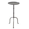 Cannes Tall Iron Drink Table in Iron Finish or Brass Finish