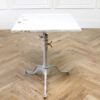 Antique Artist Painters Table or Side Table in Gray Chippy Paint