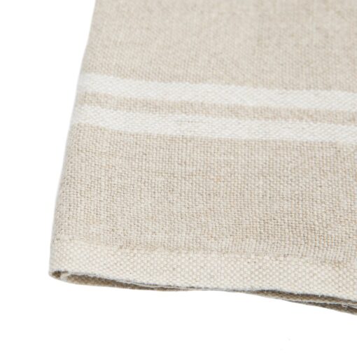Natural/White Vintage Linen Towels S/2