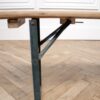 European Folding Bench with Metal Legs