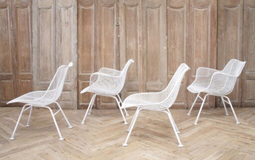 Set of 4 Mid Century Modern Russell Woodard Sculptura Chairs