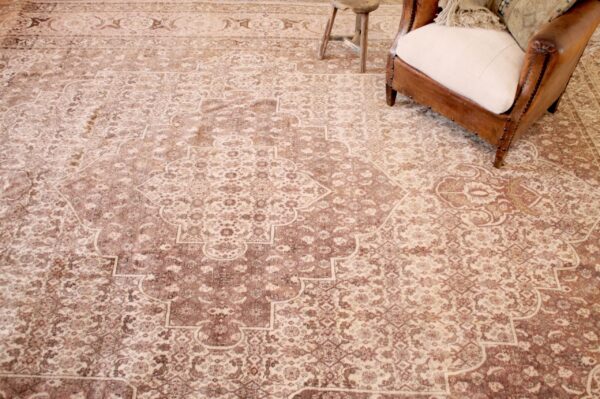 Ranna Persian Style Wool Rug Soft Pinks and Browns