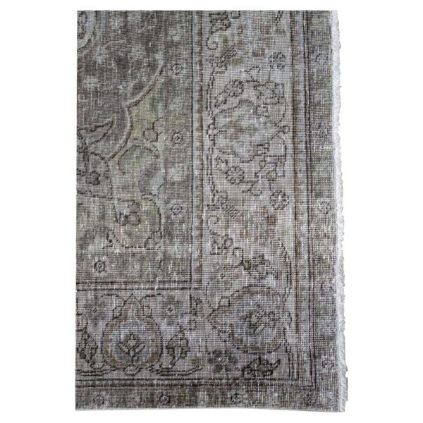 Vintage Turkish Rug in Blue Brown and Gray