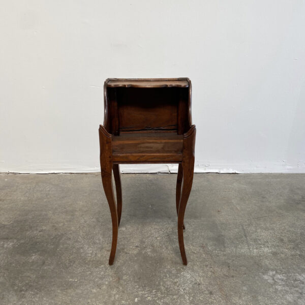Vintage French Country Style Walnut Nightstand