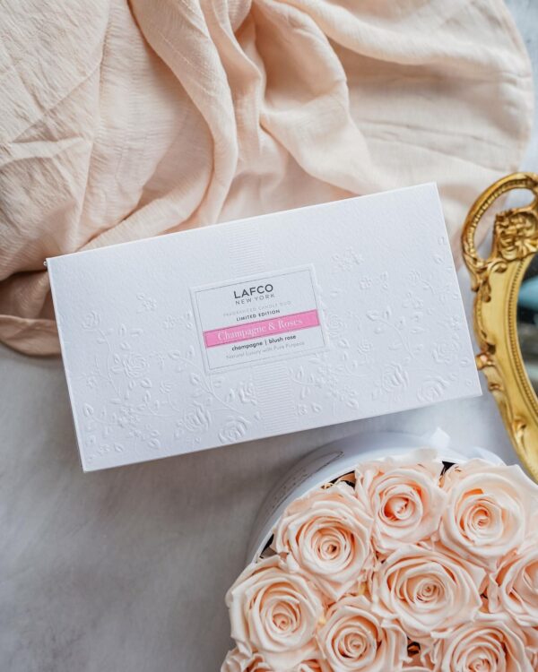 Limited Edition Champagne & Roses Candle Set