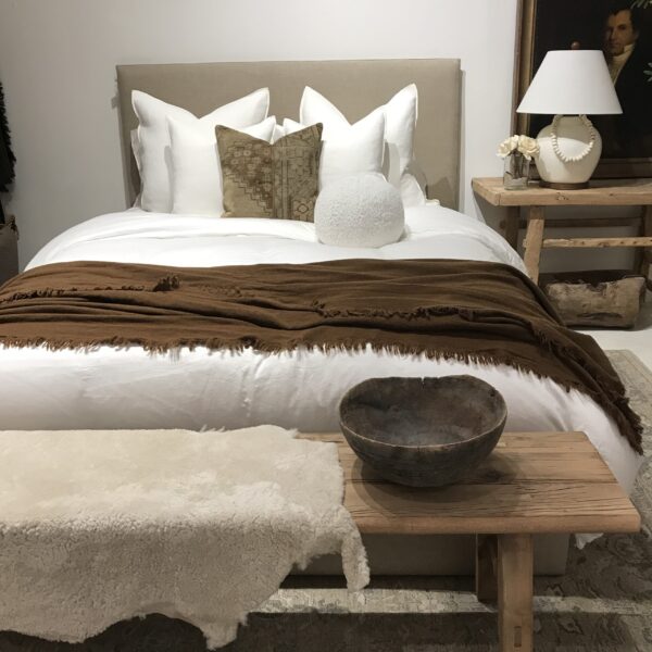 Round Pillow with Down Insert