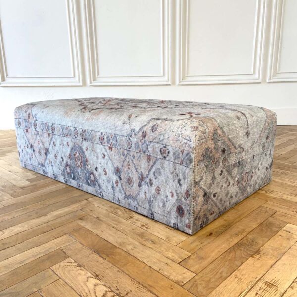Custom Made Rug Cube Ottoman