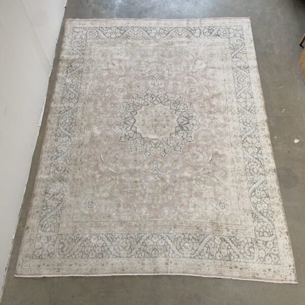 Vintage Turkish Rug in Rusts and Blue Tones Room Size