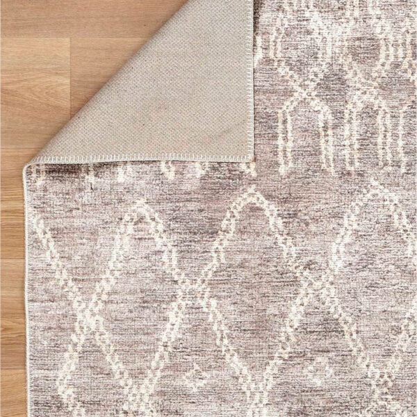 Nordic Beige Area Rug Washable