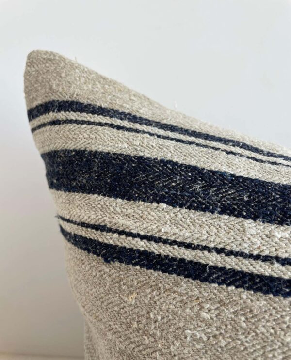 Vintage European Linen Grain Sack Pillow