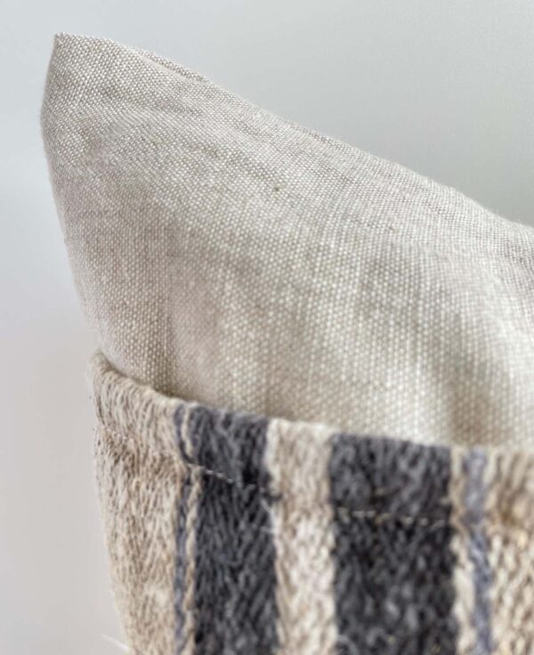 Vintage European Linen Grain Sack Pillow