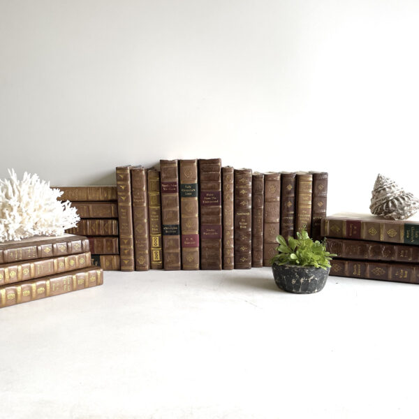 Books - Vintage Style Leather