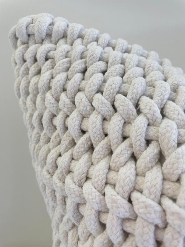 Woven Rope Cotton and Linen Pillow Cover