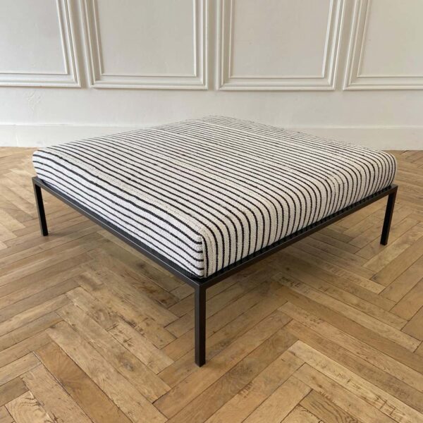 Hemp Stripe Ottoman