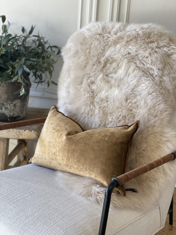 NC Natural Sheepskin Hide Rug or Throw
