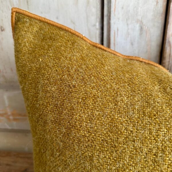 Bouclette French Wool Lumbar Pillow - Ocre