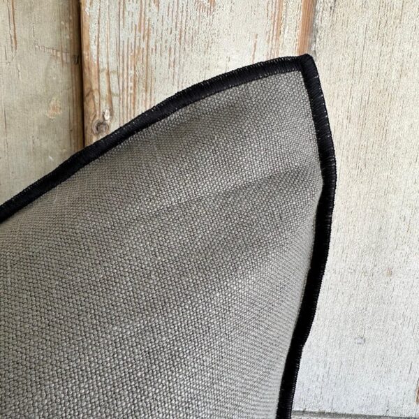 Stone Wash French Linen Accent Pillow-Elephant