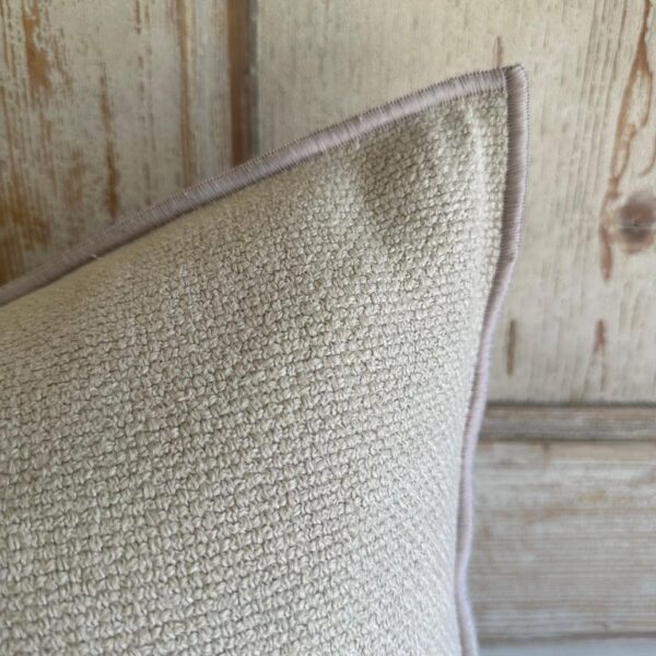 Fromentera French Linen Lumbar Pillow – Ciment