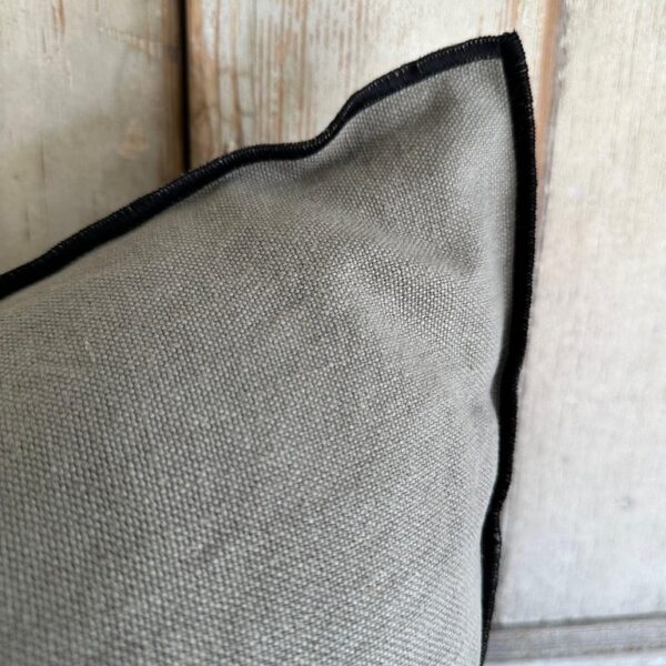 Stone Wash French Linen Accent Pillow – Camo