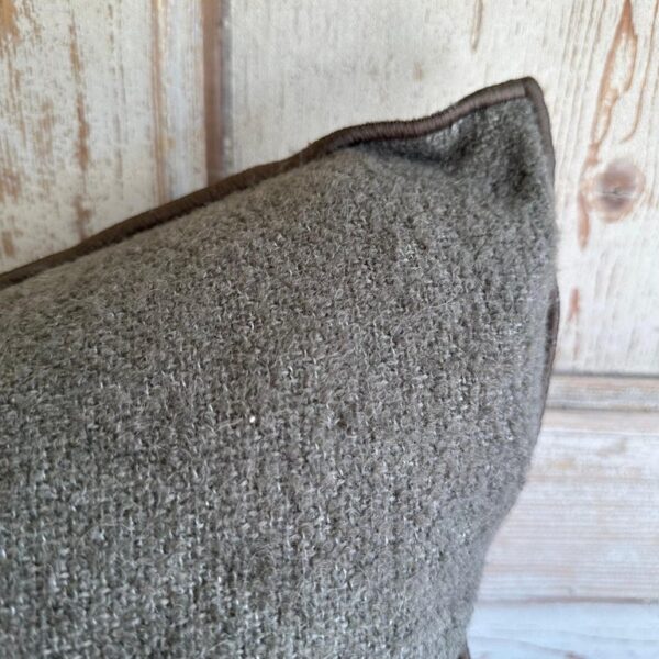 Bouclette French Wool Lumbar Pillow-Ecorce