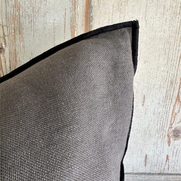 Stone Wash French Linen Accent Pillow-Castor