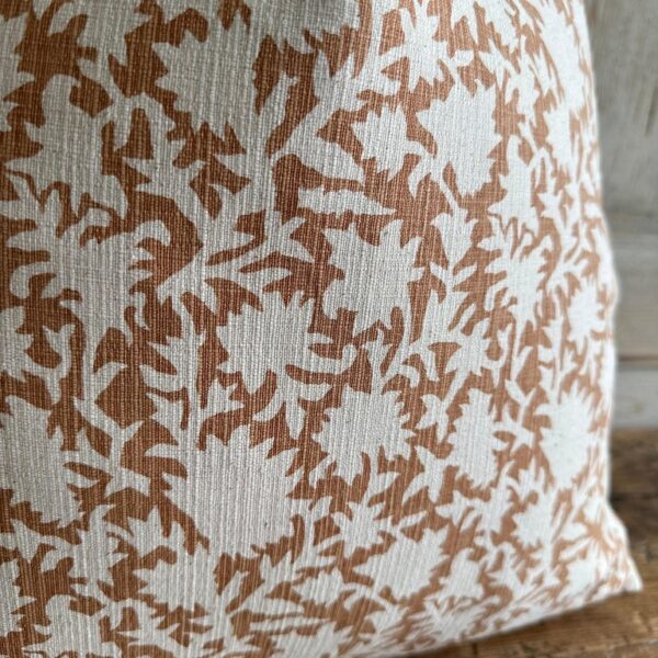 VI Custom Made Linen Block Printed Pillow