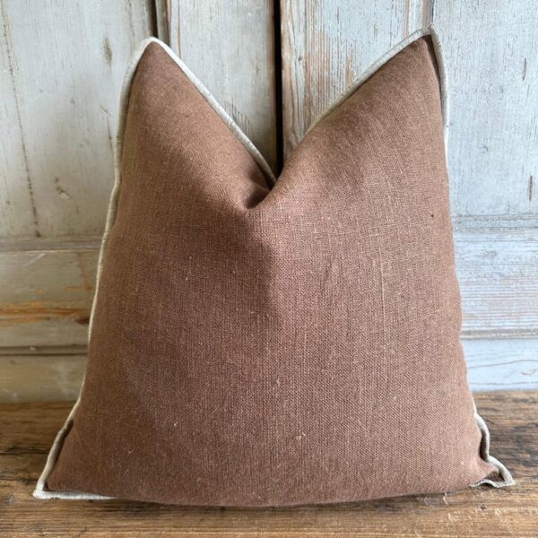 HAO Chennai French Linen Pillow - Moka