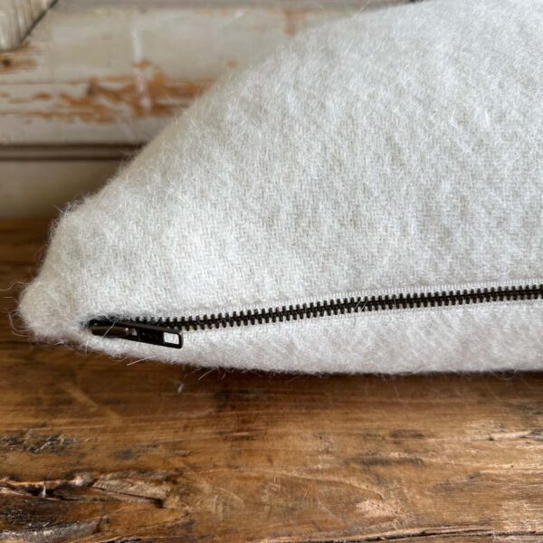 NC Alma Wool Lumbar Pillow - Snow