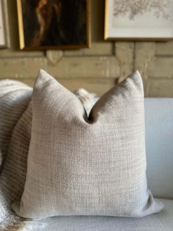 Co. Vintage Linen PIllow - Natural