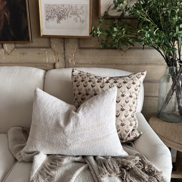Vintage French Linen Pillow