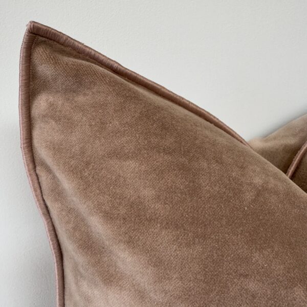Vintage Velvet Accent Pillow - Blush