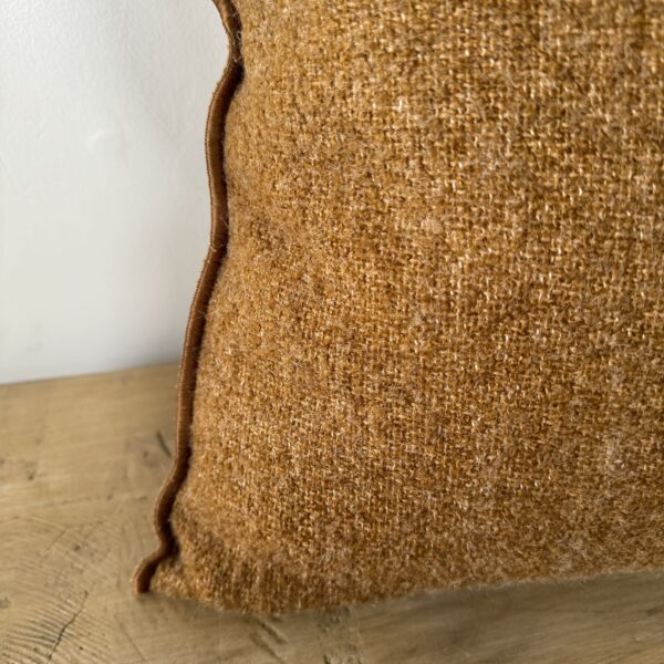 Bouclette French Wool Lumbar Pillow - Havane