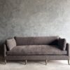 Rudin Linen Sofa - Cafe Noir