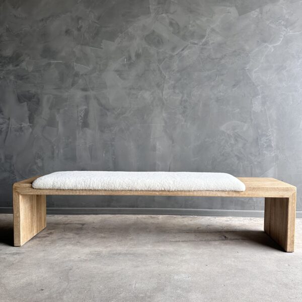 Casi White Oak Bench 70" - Off Center