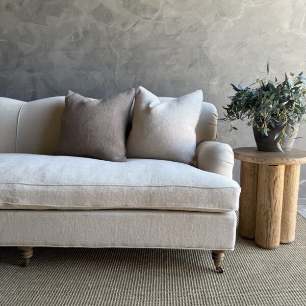 Modern English Arm Sofa - 100% Linen