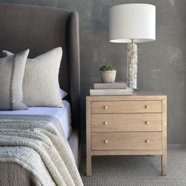 Harper Nightstand 3 Drawer - Natural