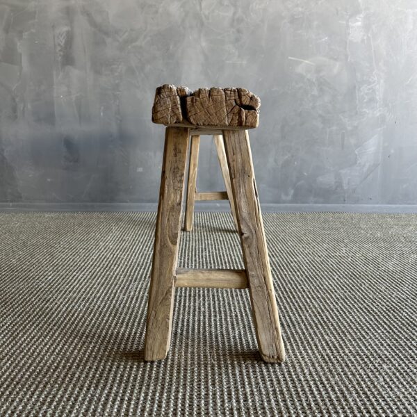 Vintage elm skinny bench