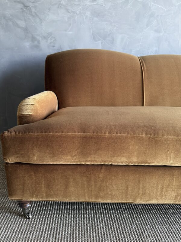Modern English Arm Sofa - Velvet Performance