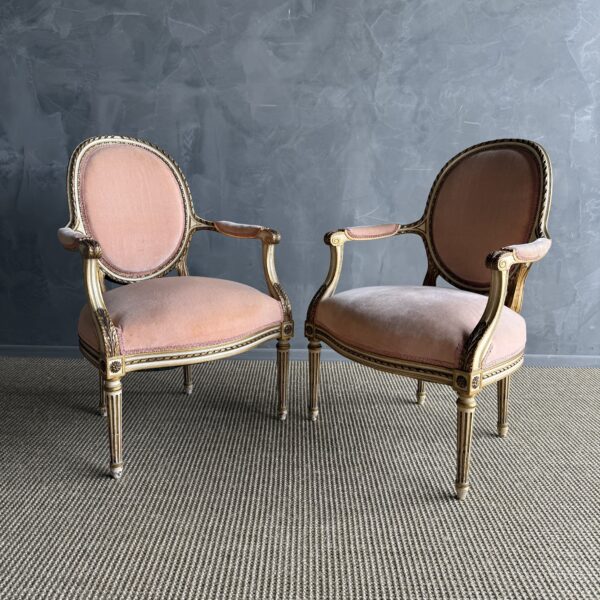 Vintage Louis XVI Arm Chairs