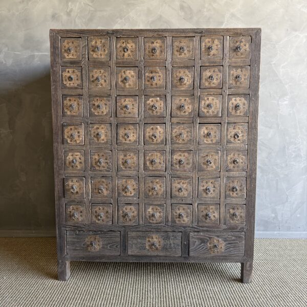 Antique Asian Apothocary Cabinet with Drawers
