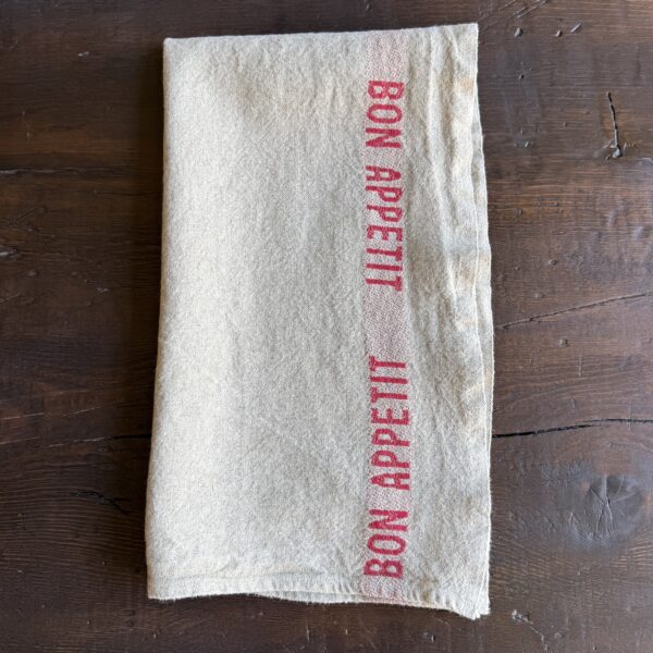 Hand Towel Linen -Bon Appetit Flax Red