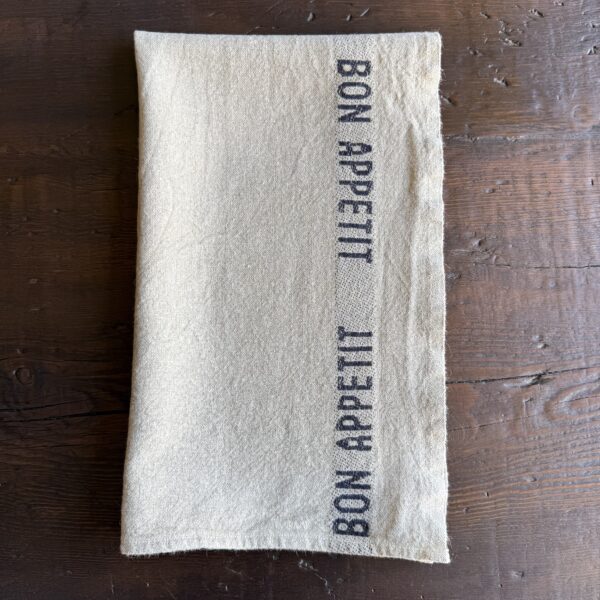 Hand Towel Linen - Bon Appetit Flax Noir